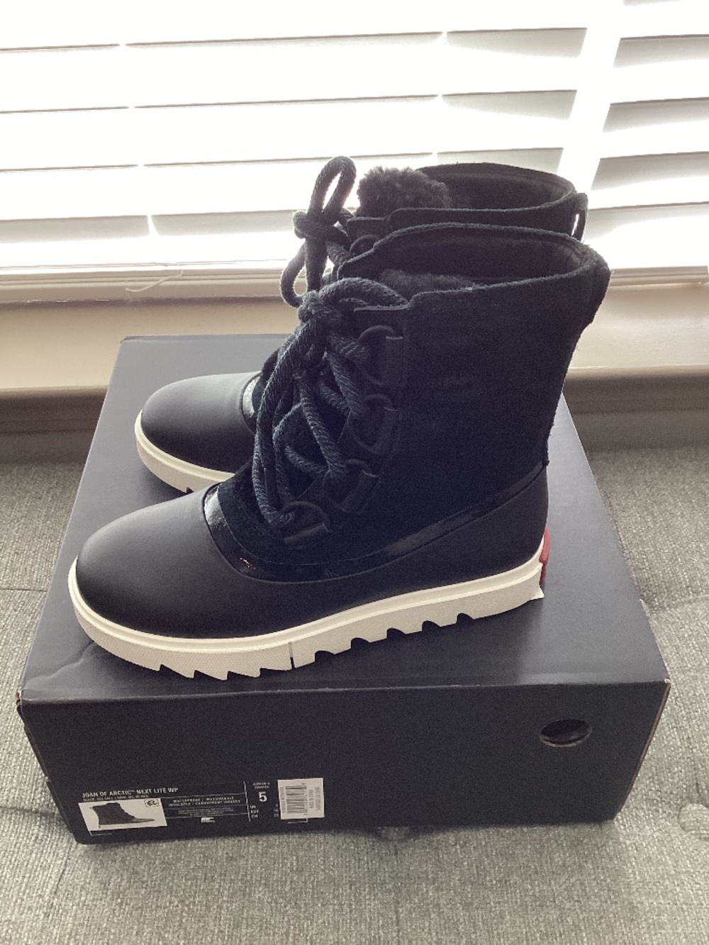 SOREL Joan of Arctic Next Lite Waterproof Wedge Snow Boot, size 5